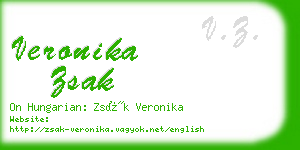 veronika zsak business card